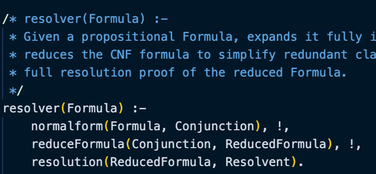 Tautology Prover in Prolog | CS262